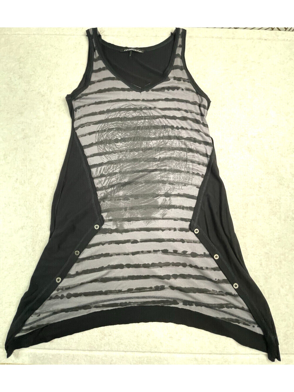 Mado Et Les Autres Sz 1 (US S 4-6) Tank Top Womens V-Neck Sleeveless Tunic